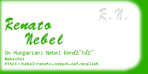 renato nebel business card